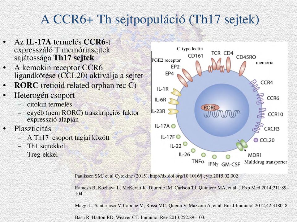 C-type lectin memória Multidrug transporter Paulissen SMJ et al Cytokine (2015), http://dx.doi.org/10.1016/j.cyto.2015.02.