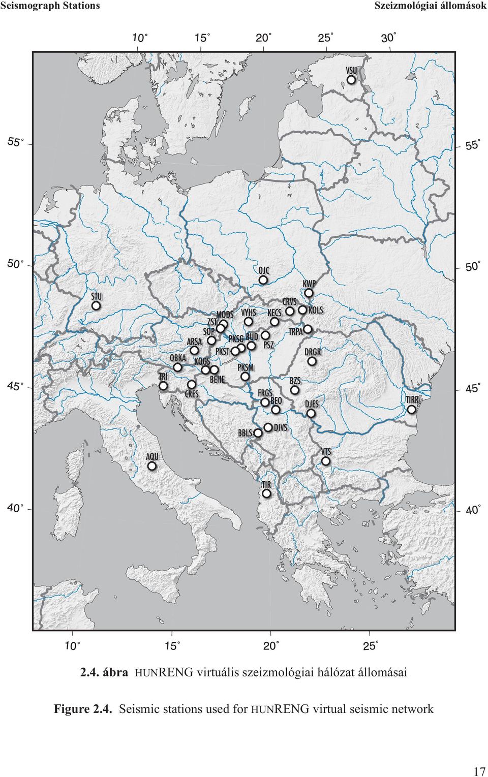 hálózat állomásai Figure 2.4.