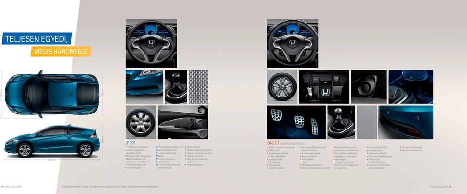 Elektromos elsô ablakemelôk (vezetô auto fel/le) Szövet üléshuzat Állítható magasságú vezetôülés Kilincsek a karosszéria színében Fûthetô külsô tükrök Külsô tükrök a karosszéria színében