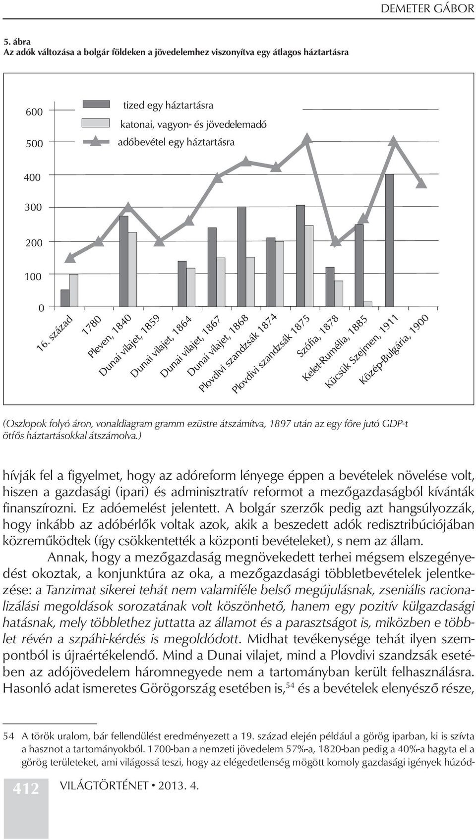 ) hívják fel a figyelmet, hogy az adóreform lényege éppen a bevételek növelése volt, hiszen a gazdasági (ipari) és adminisztratív reformot a mezőgazdaságból kívánták finanszírozni.