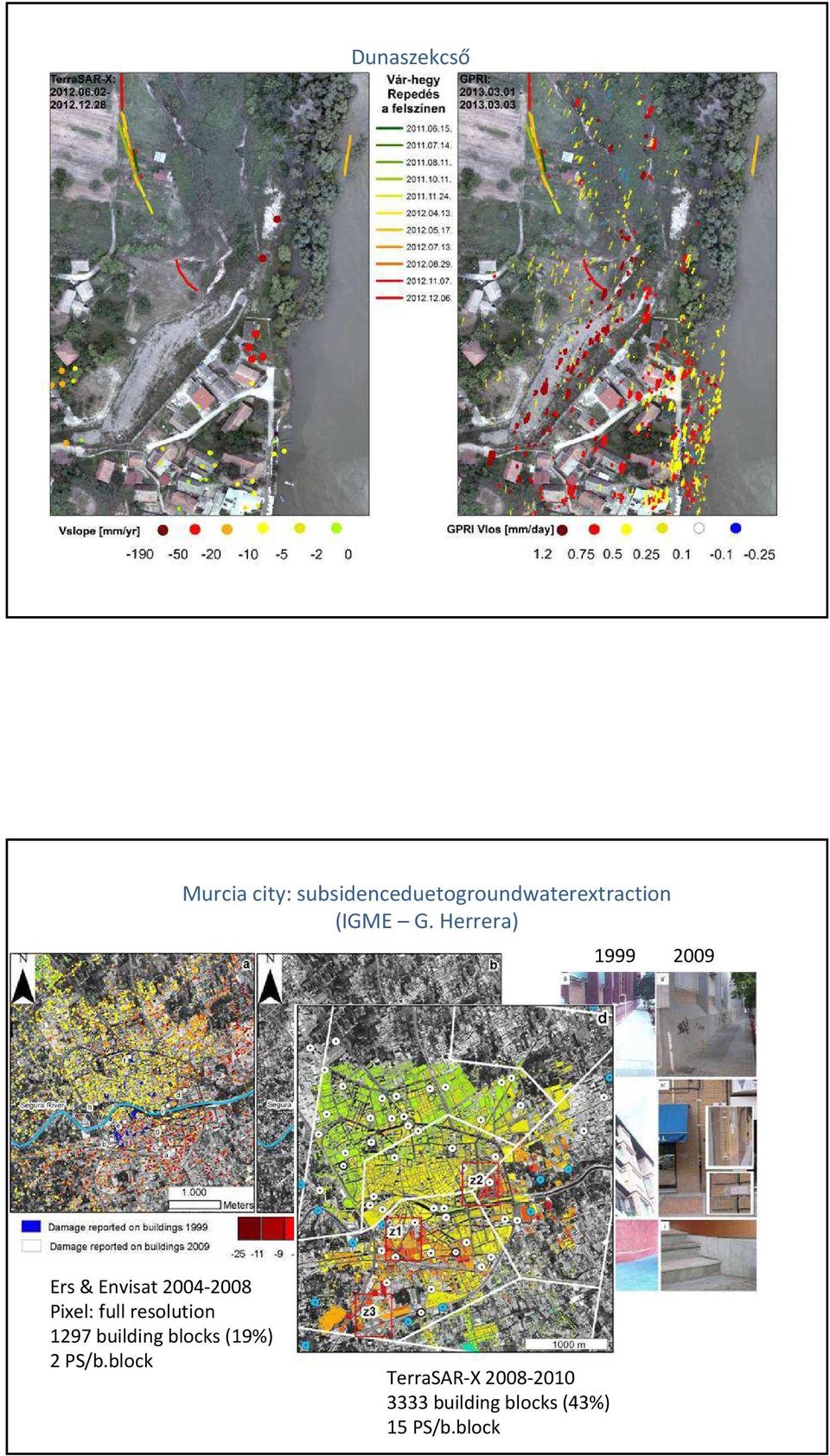 Herrera) 1999 2009 Ers& Envisat 2004-2008 Pixel: full