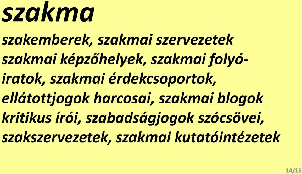 ellátottjogok harcosai, szakmai blogok kritikus írói,