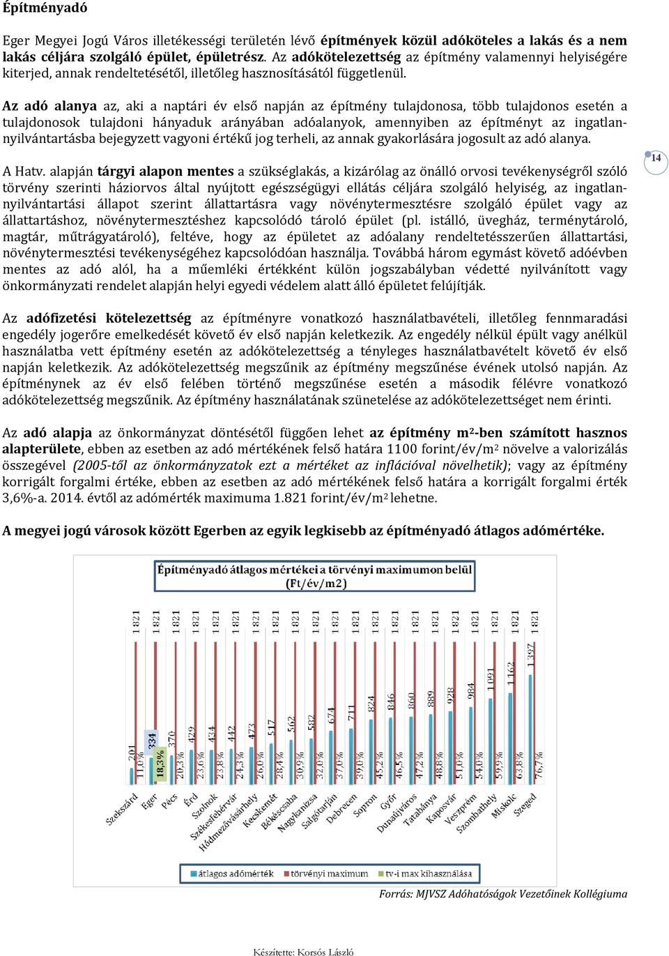 Az adó alanya az, aki a naptári év első napján az építmény tulajdonosa, több tulajdonos esetén a tulajdonosok tulajdoni hányaduk arányában adóalanyok, amennyiben az építményt az