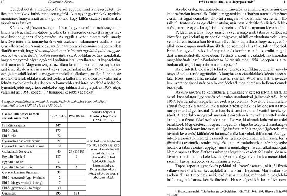 Két tényező játszott szerepet abban, hogy az említett nehézségek ellenére a Neuenhaßlaui-tábort jelölték ki a Hessenbe érkezett magyar menekültek ideiglenes elhelyezésére.