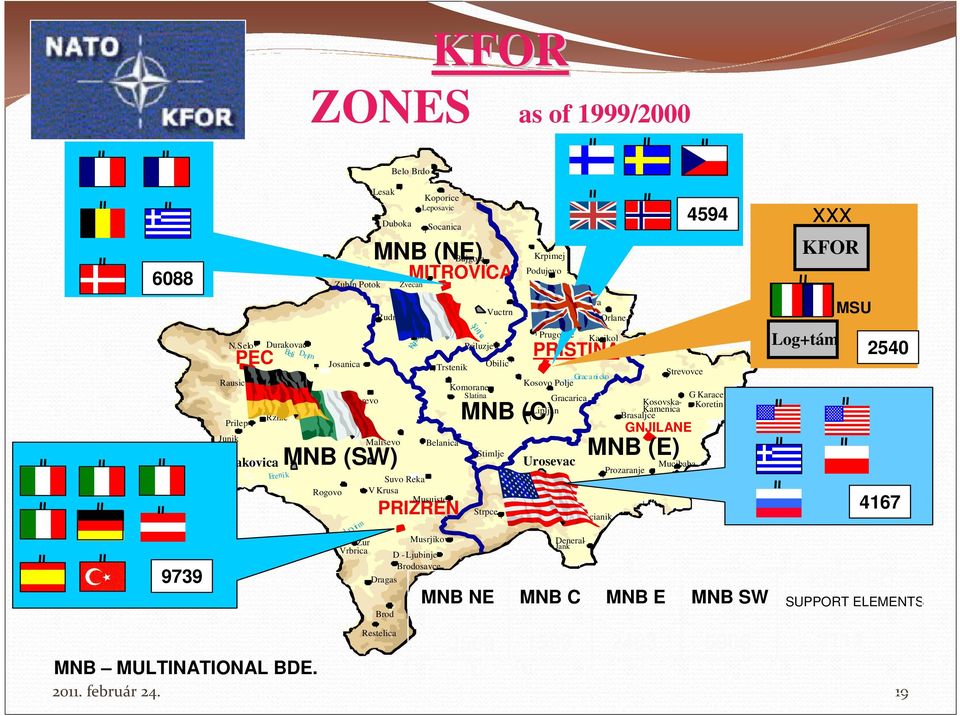 MNB (SW) Zvecan Kli na Koporice Leposavic MNB (NE) Srbica D -Ljubinje Brodosavce Dragas Brod Bajgora l MITROVICA Belanica Musrjikov S i tni ca Priluzje l l Komorane l Slatina Vuctrn l Obilic Stimlje