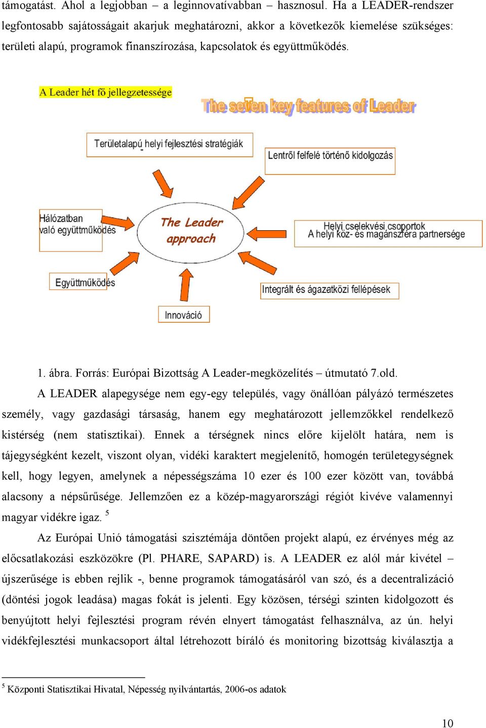 Forrás: Európai Bizottság A Leader-megközelítés útmutató 7.old.