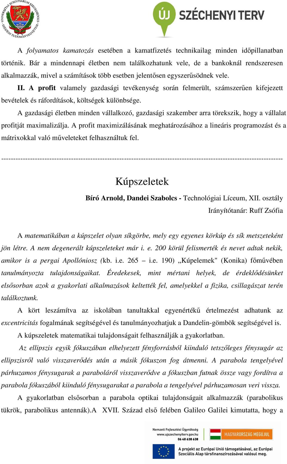 A profit valamely gazdasági tevékenység során felmerült, számszerűen kifejezett bevételek és ráfordítások, költségek különbsége.