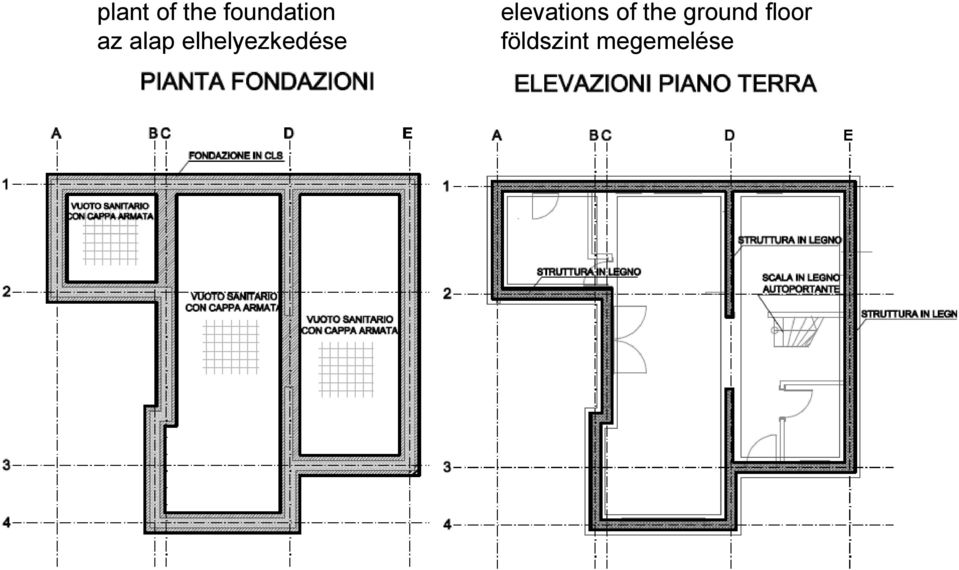 elevations of the ground