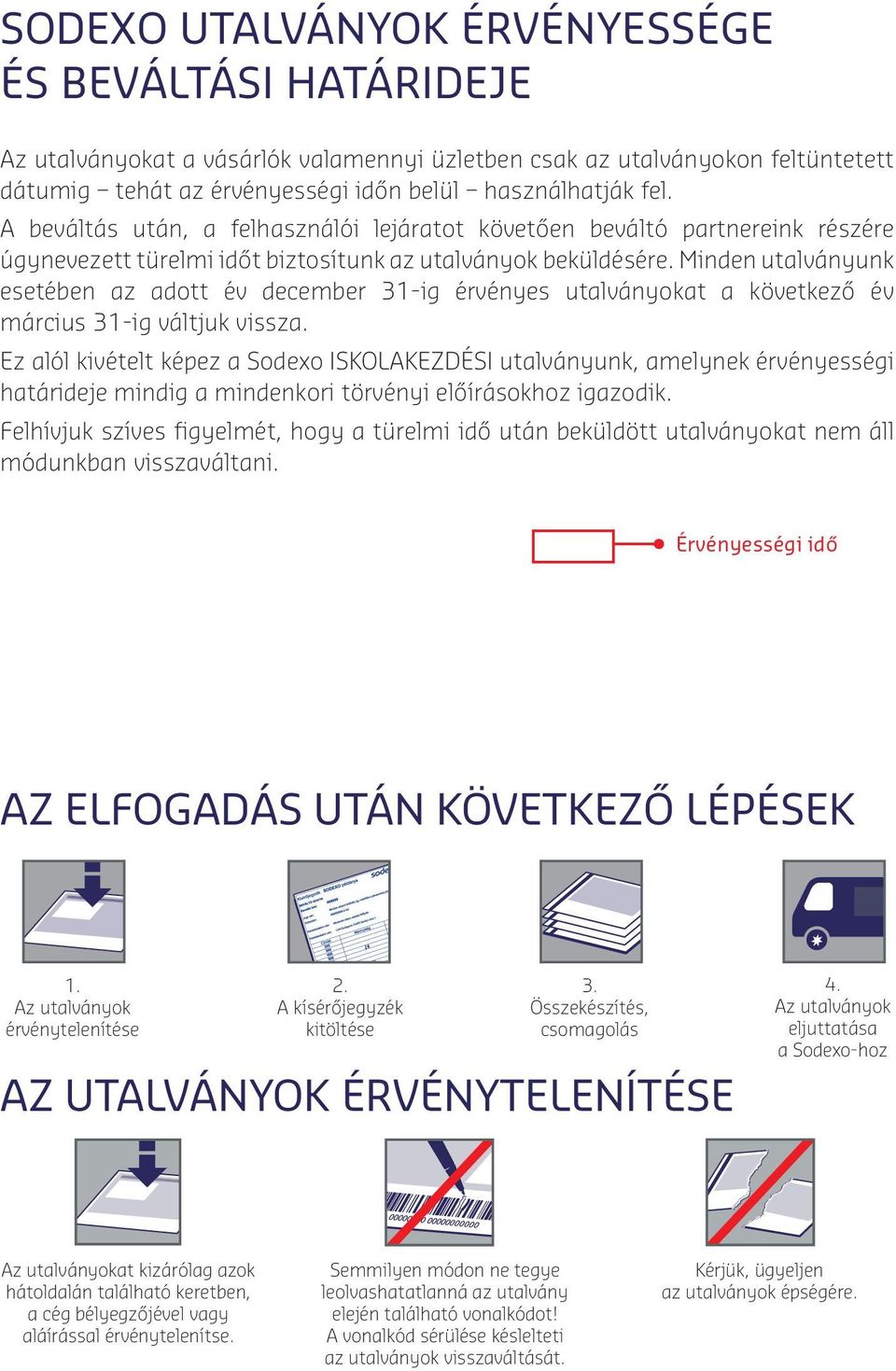 Minden utalványunk esetében az adott év december 31-ig érvényes utalványokat a következő év március 31-ig váltjuk vissza.