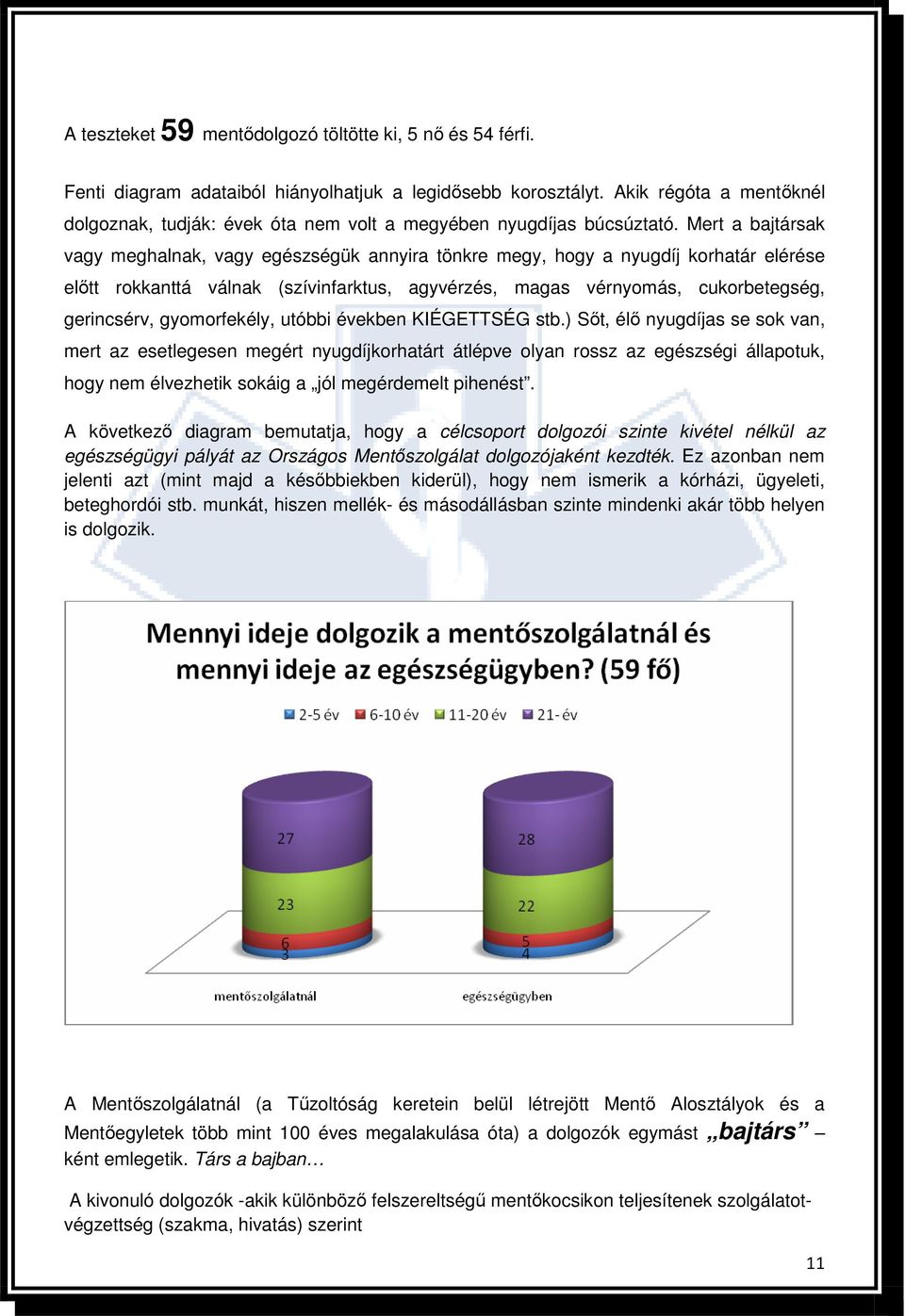 Mert a bajtársak vagy meghalnak, vagy egészségük annyira tönkre megy, hogy a nyugdíj korhatár elérése elıtt rokkanttá válnak (szívinfarktus, agyvérzés, magas vérnyomás, cukorbetegség, gerincsérv,