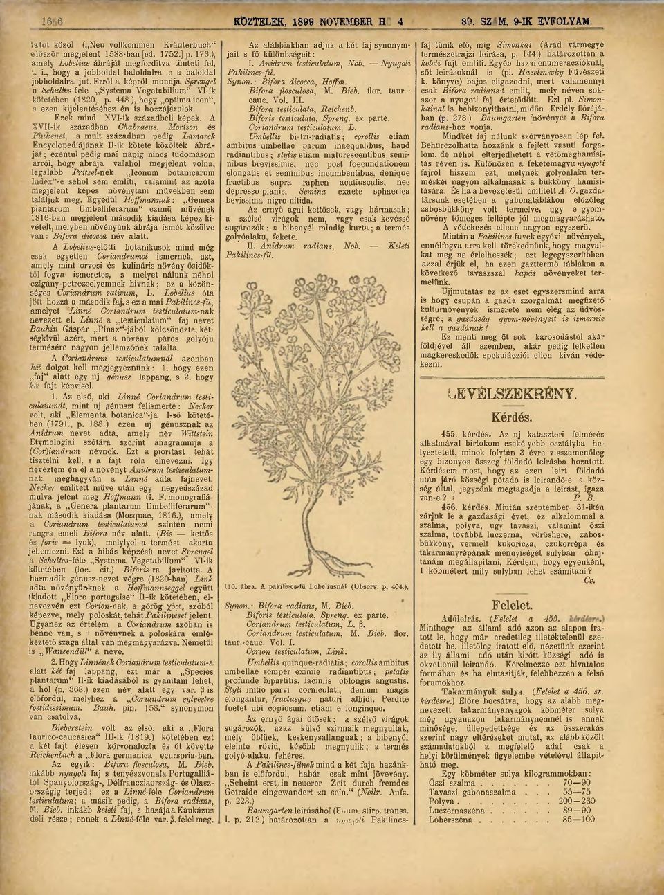 ), természetrajzi leírása, p. Í44.) határozottan a amely Loielius ábráját megfordítva tünteti fel, I. Anidrwn testiculatum, Nol. Nyugoti keleti fajt említi. Egyéb hazai enumeraczióknál, t. i.