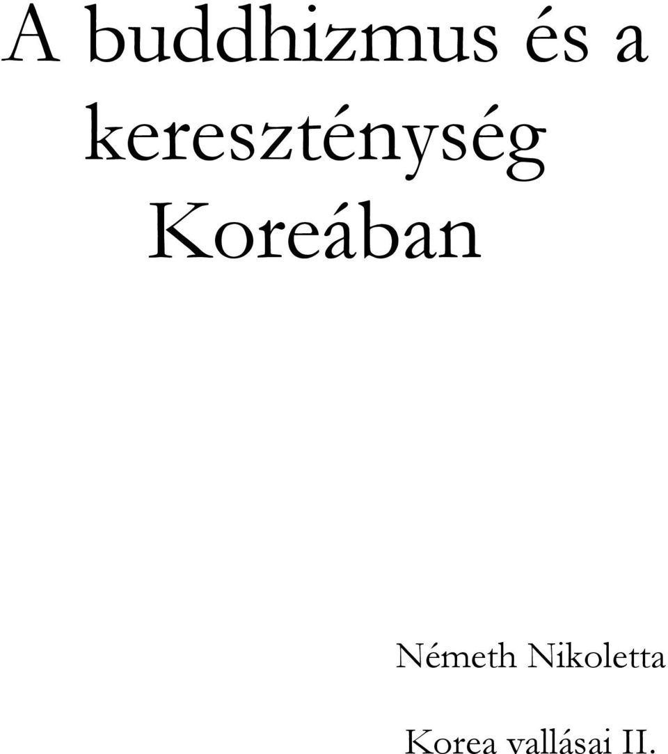 Koreában Németh