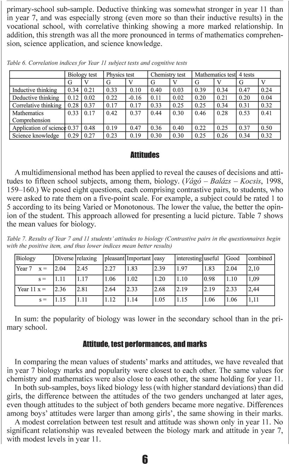 more marked relationship. In addition, this strength was all the more pronounced in terms of mathematics comprehension, science application, and science knowledge. Table 6.