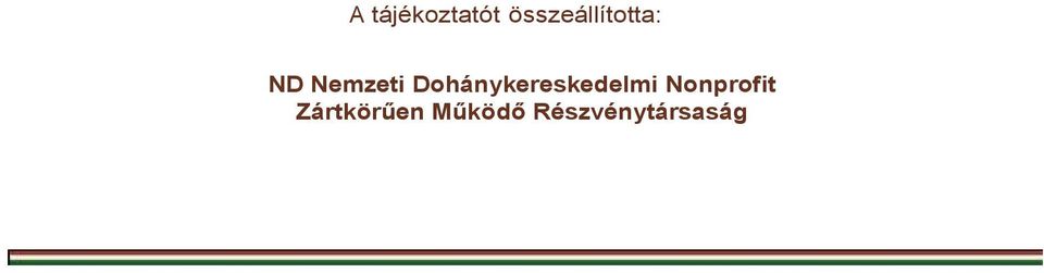 Dohánykereskedelmi