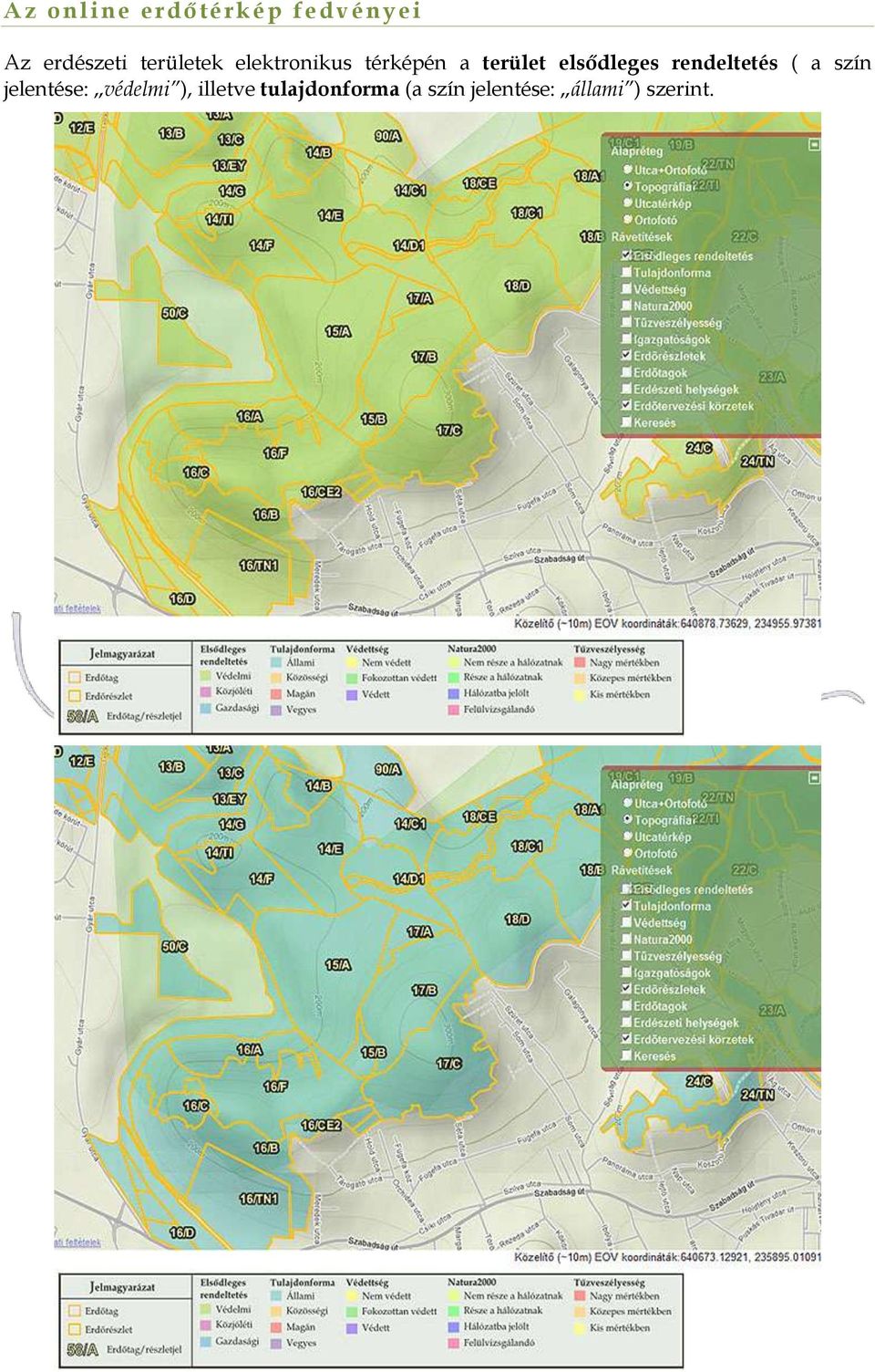 elsődleges rendeltetés ( a szín jelentése: védelmi