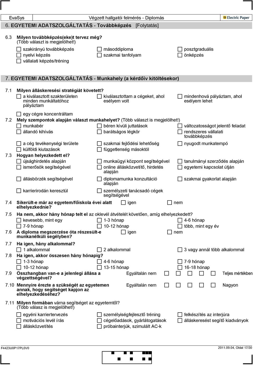 1 Milyen álláskeresési stratégiát követett?