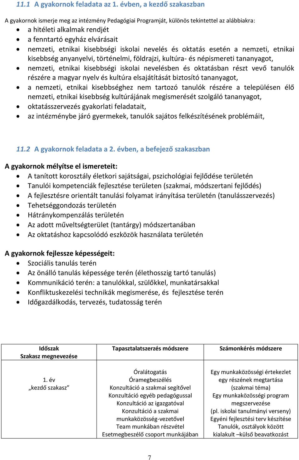 kisebbségi iskolai nevelés és oktatás esetén a nemzeti, etnikai kisebbség anyanyelvi, történelmi, földrajzi, kultúra- és népismereti tananyagot, nemzeti, etnikai kisebbségi iskolai nevelésben és