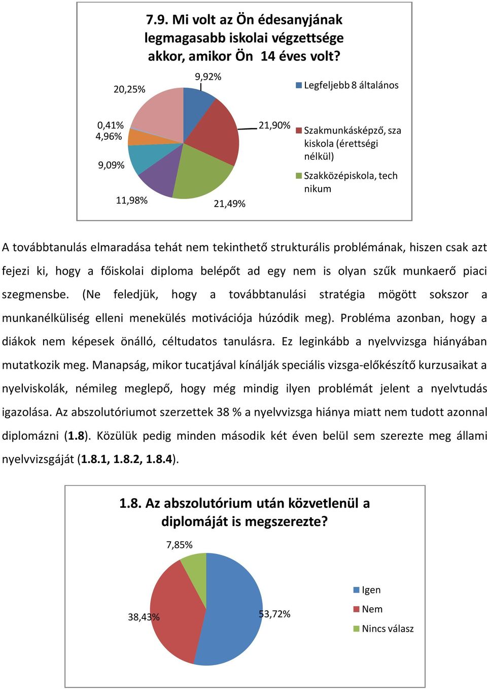 strukturális problémának, hiszen csak azt fejezi ki, hogy a főiskolai diploma belépőt ad egy nem is olyan szűk munkaerő piaci szegmensbe.