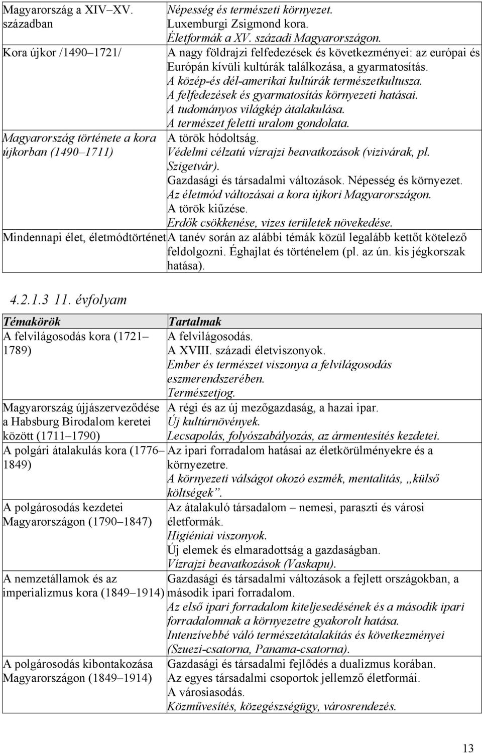 A felfedezések és gyarmatosítás környezeti hatásai. A tudományos világkép átalakulása. A természet feletti uralom gondolata. A török hódoltság. Védelmi célzatú vízrajzi beavatkozások (vizivárak, pl.