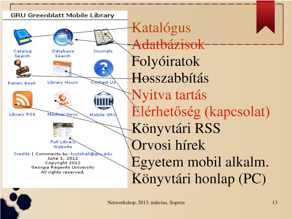 RSS Orvosi hírek Egyetem mobil alkalm.