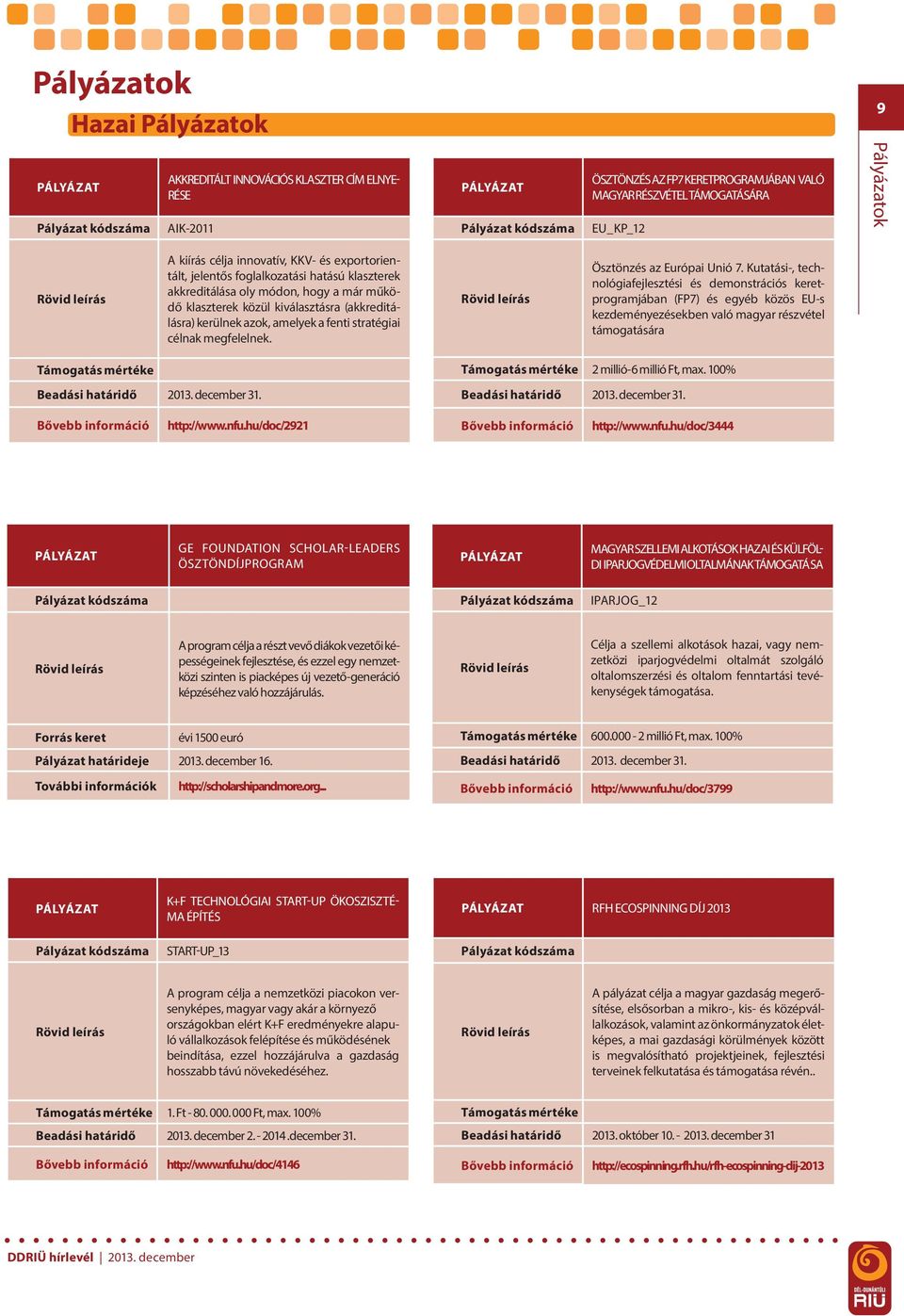 stratégiai célnak megfelelnek. Ösztönzés az Európai Unió 7.