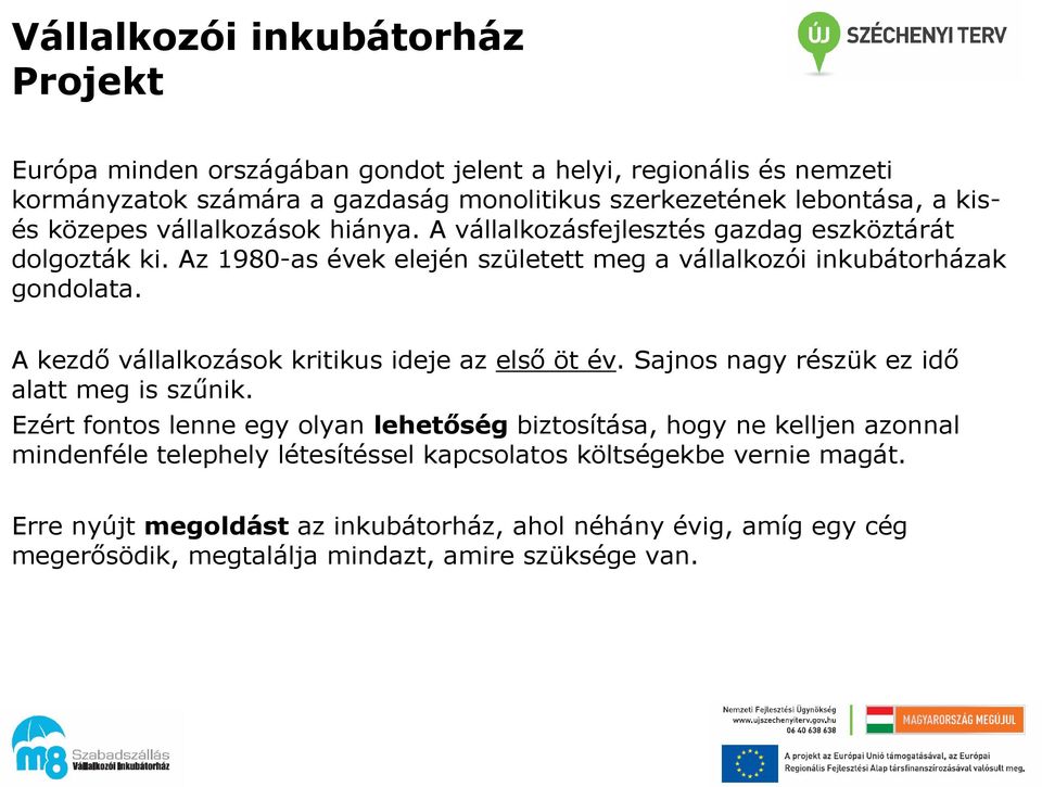 A kezdő vállalkozások kritikus ideje az első öt év. Sajnos nagy részük ez idő alatt meg is szűnik.