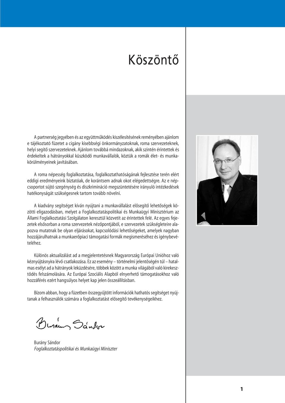 A roma népesség foglalkoztatása, foglalkoztathatóságának fejlesztése terén elért eddigi eredményeink biztatóak, de korántsem adnak okot elégedettségre.