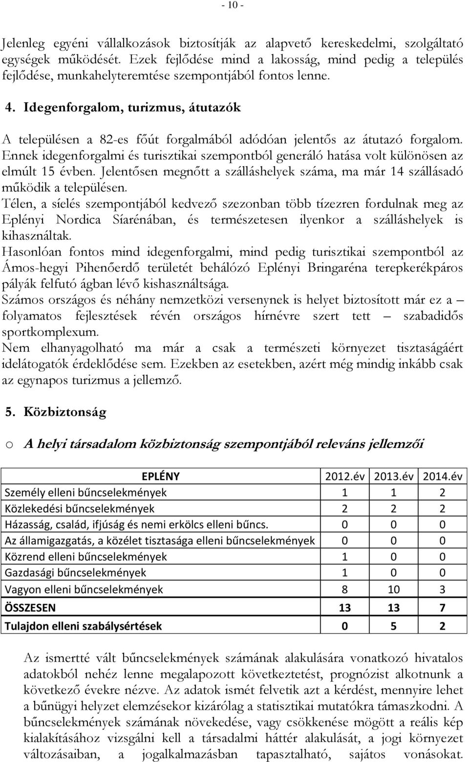 Idegenforgalom, turizmus, átutazók A településen a 82-es főút forgalmából adódóan jelentős az átutazó forgalom.