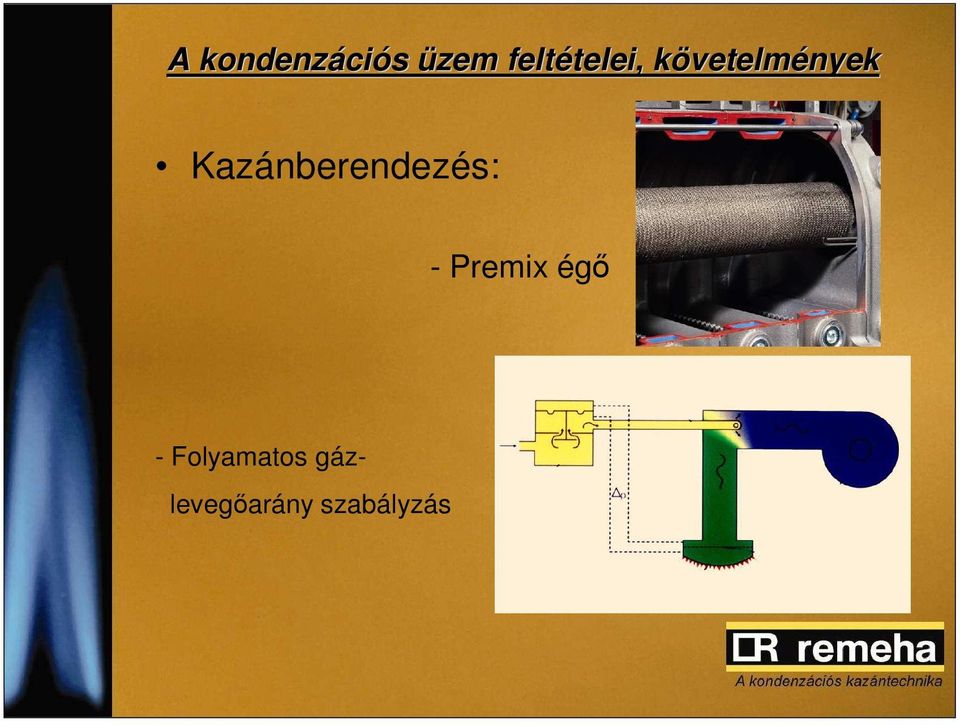 vetelmények Kazánberendezés: -