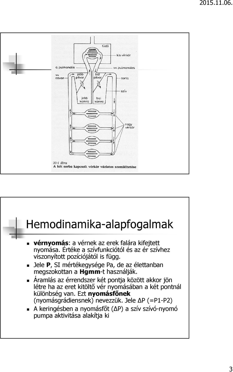 Jele P, SI mértékegysége Pa, de az élettanban megszokottan a Hgmm-t használják.