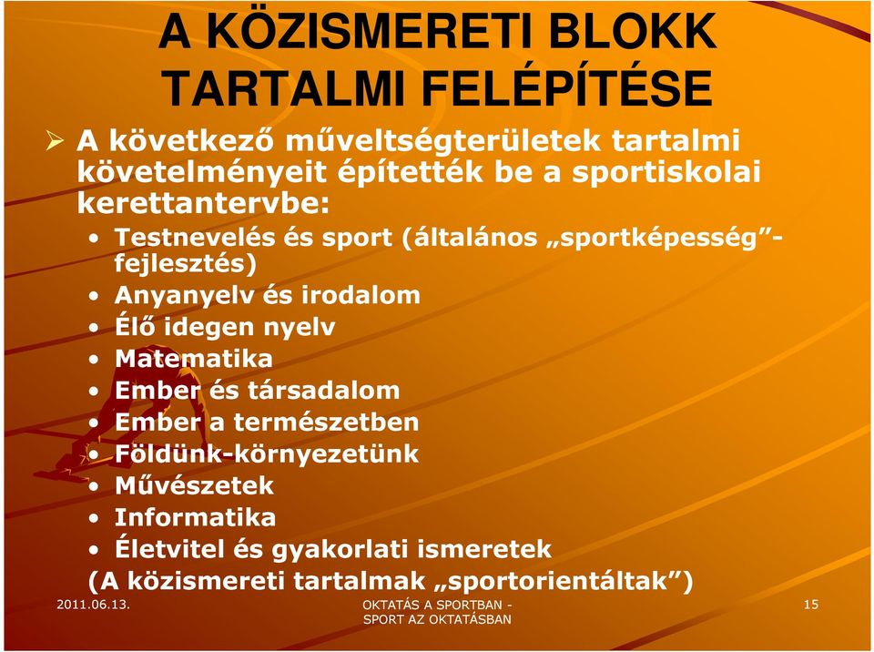 irodalom Élő idegen nyelv Matematika Ember és társadalom Ember a természetben