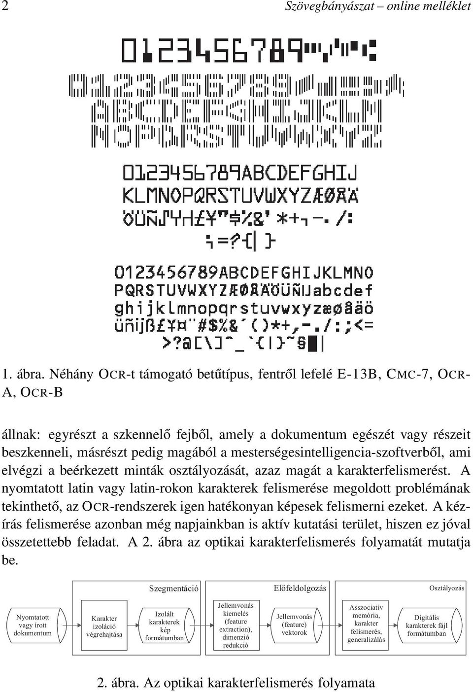 mesterségesintelligencia-szoftverből, ami elvégzi a beérkezett minták osztályozását, azaz magát a karakterfelismerést.