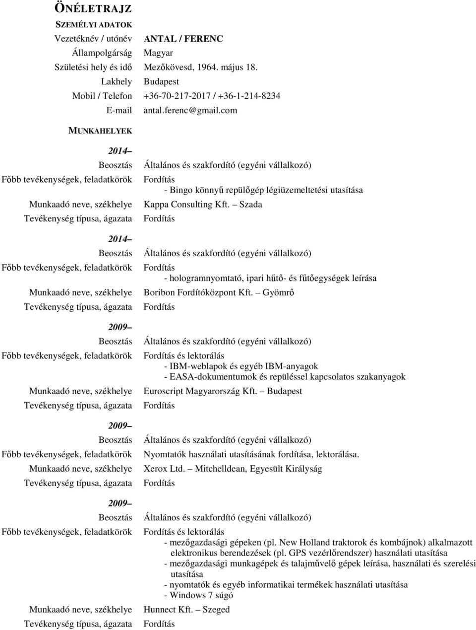 com MUNKAHELYEK 2014 2014 2009 2009 2009 - Bingo könnyű repülőgép légiüzemeltetési utasítása Kappa Consulting Kft.