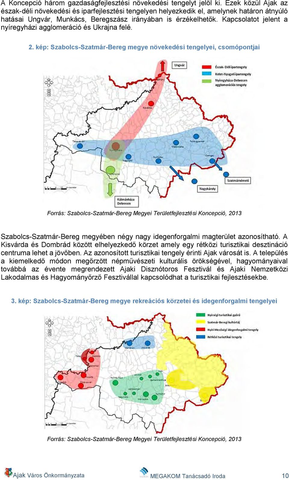 Kapcsolatot jelent a nyíregyházi agglomeráció és Ukrajna felé. 2.