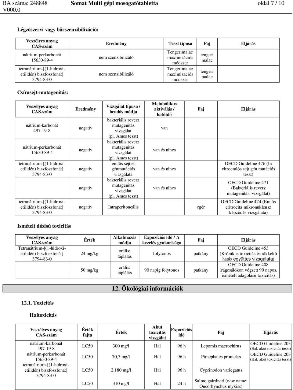 Ames bakteriális reverz mutagenitás (pl. Ames eml s sejtek génmutációs a bakteriális reverz mutagenitás (pl.