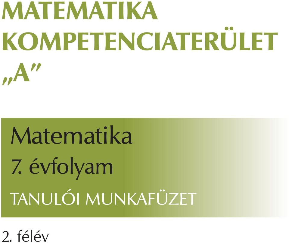 Matematika 7.