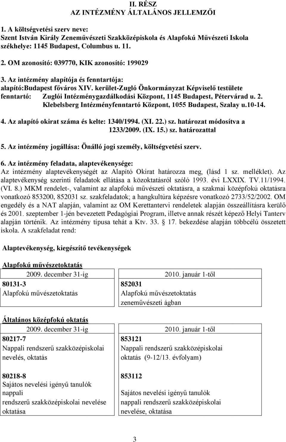 kerület-zugló Önkormányzat Képviselő testülete fenntartó: Zuglói Intézménygazdálkodási Központ, 1145 Budapest, Pétervárad u. 2. Klebelsberg Intézményfenntartó Központ, 1055 Budapest, Szalay u.10-14.