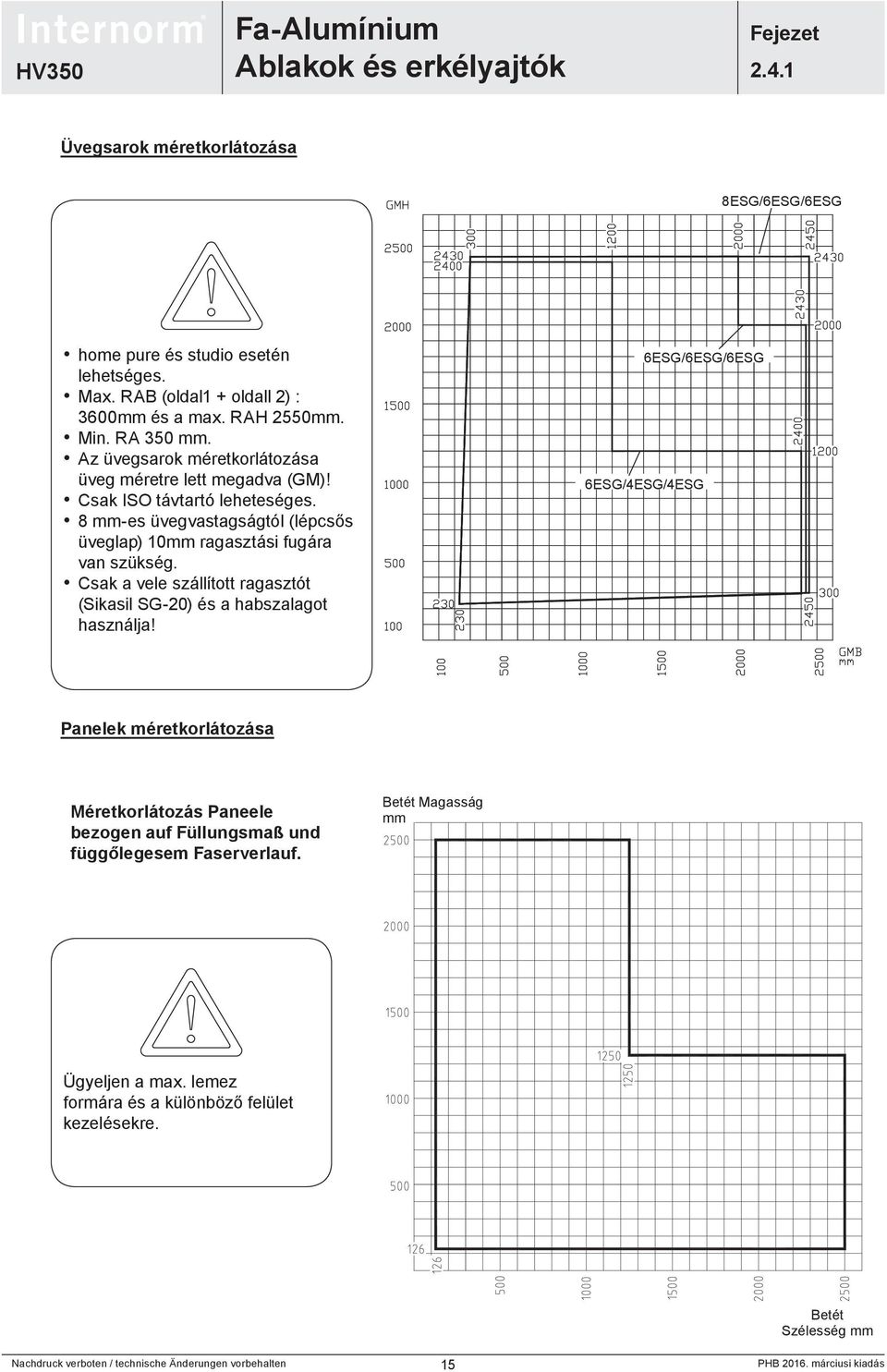 8 mm-es üvegvastagságtól (lépcsős üveglap) 10mm ragasztási fugára van szükség. Csak a vele szállított ragasztót (Sikasil SG-20) és a habszalagot használja!