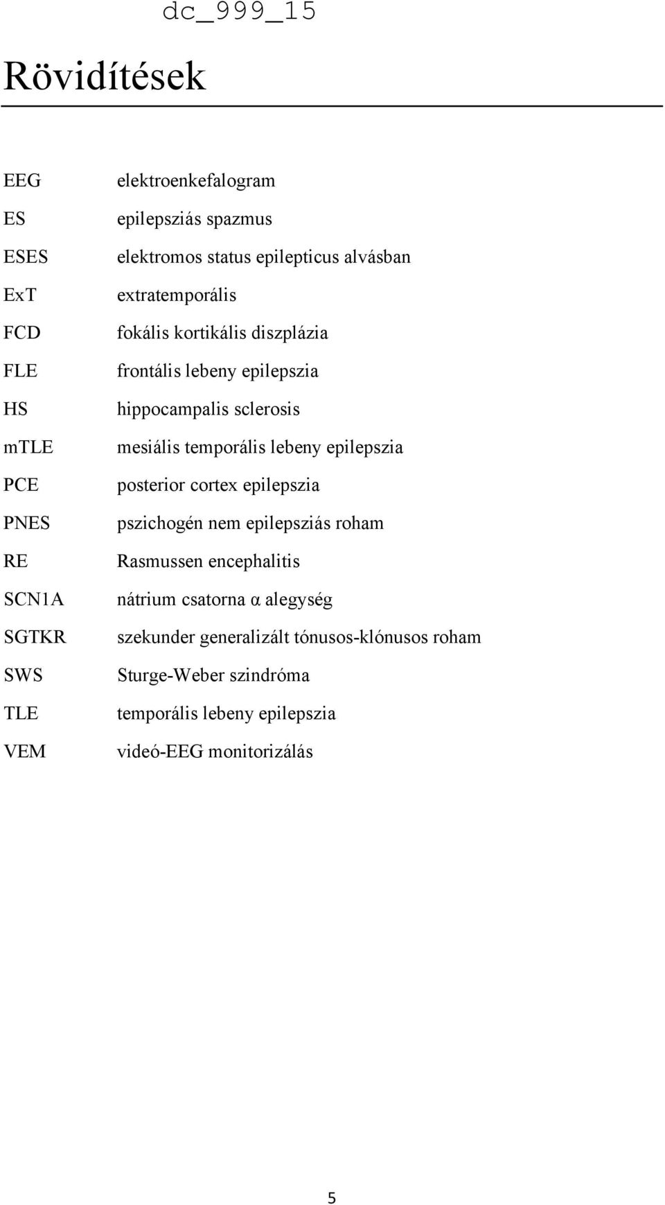 sclerosis mesiális temporális lebeny epilepszia posterior cortex epilepszia pszichogén nem epilepsziás roham Rasmussen encephalitis