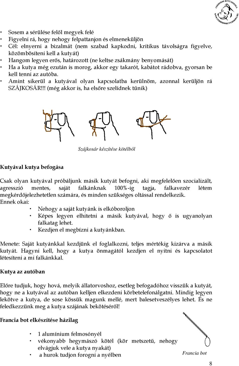 Amint sikerül a kutyával olyan kapcsolatba kerülnöm, azonnal kerüljön rá SZÁJKOSÁR!