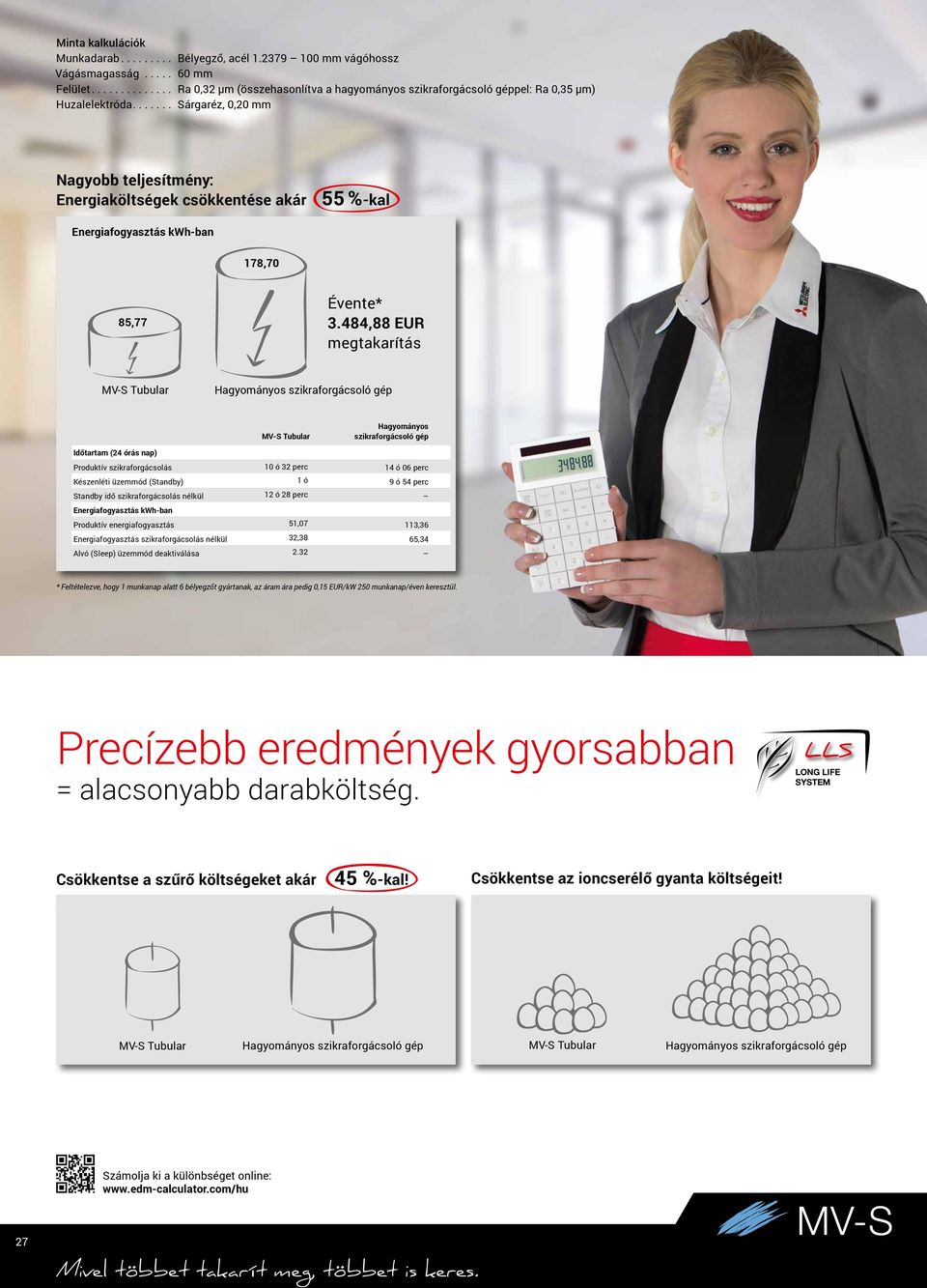 484,88 EUR megtakarítás Tubular Hagyományos szikraforgácsoló gép Tubular Hagyományos szikraforgácsoló gép Időtartam (24 órás nap) Produktív szikraforgácsolás 10 ó 32 perc 14 ó 06 perc Készenléti