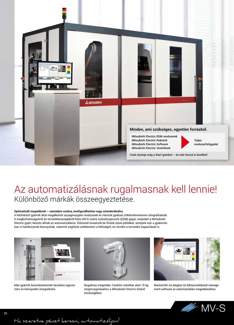 kezdhet! Az automatizálásnak rugalmasnak kell lennie! Különböző márkák összeegyeztetése.