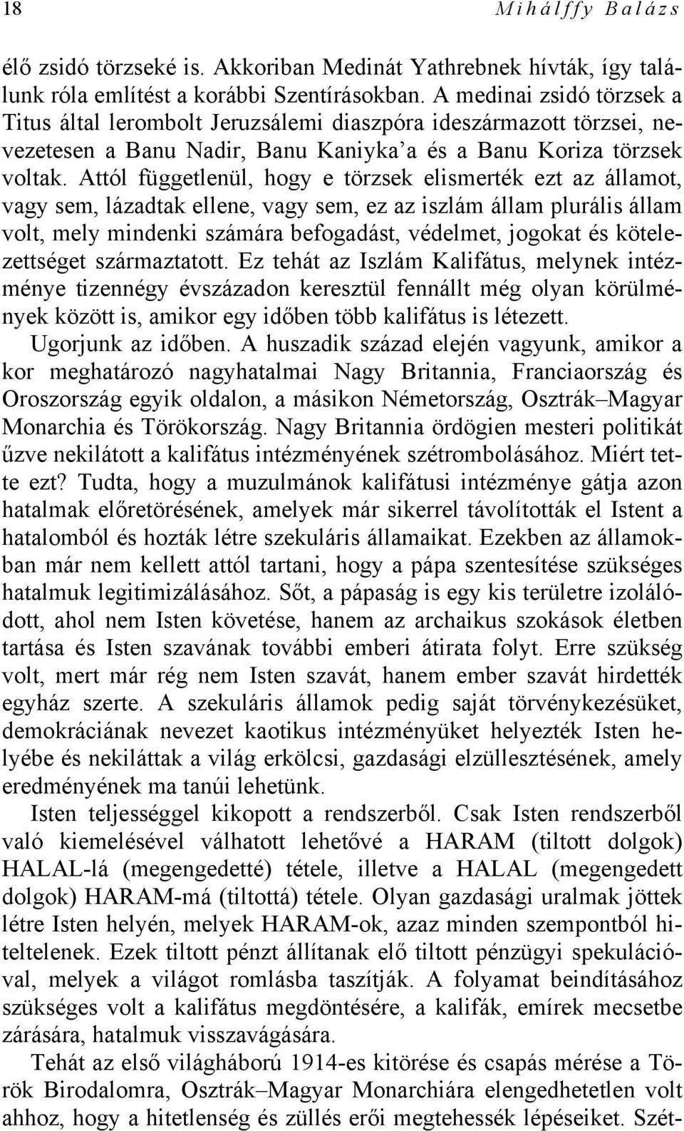 Attól függetlenül, hogy e törzsek elismerték ezt az államot, vagy sem, lázadtak ellene, vagy sem, ez az iszlám állam plurális állam volt, mely mindenki számára befogadást, védelmet, jogokat és