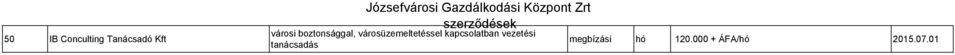 városüzemeltetéssel kapcsolatban vezetési