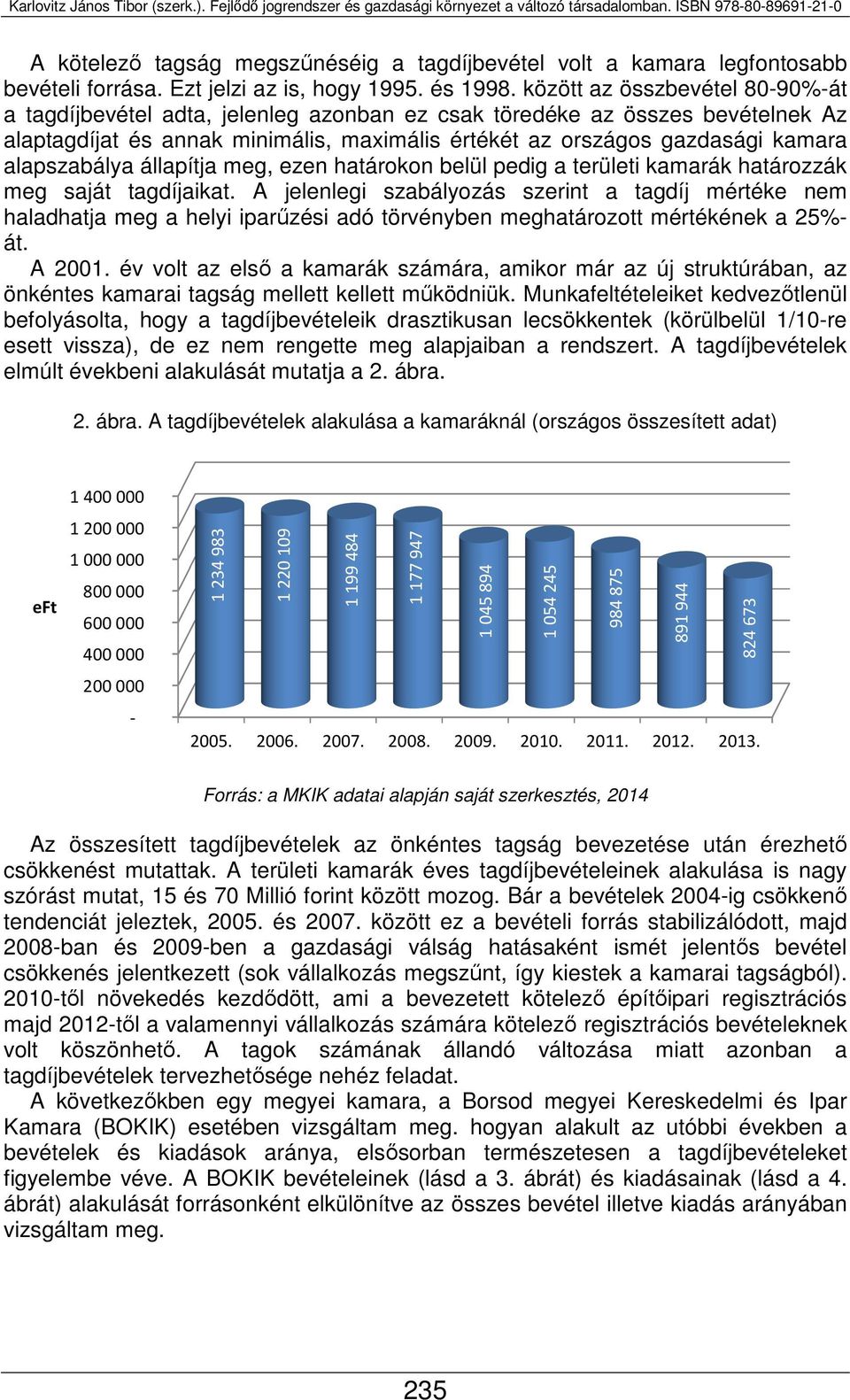 alapszabálya állapítja meg, ezen határokon belül pedig a területi kamarák határozzák meg saját tagdíjaikat.