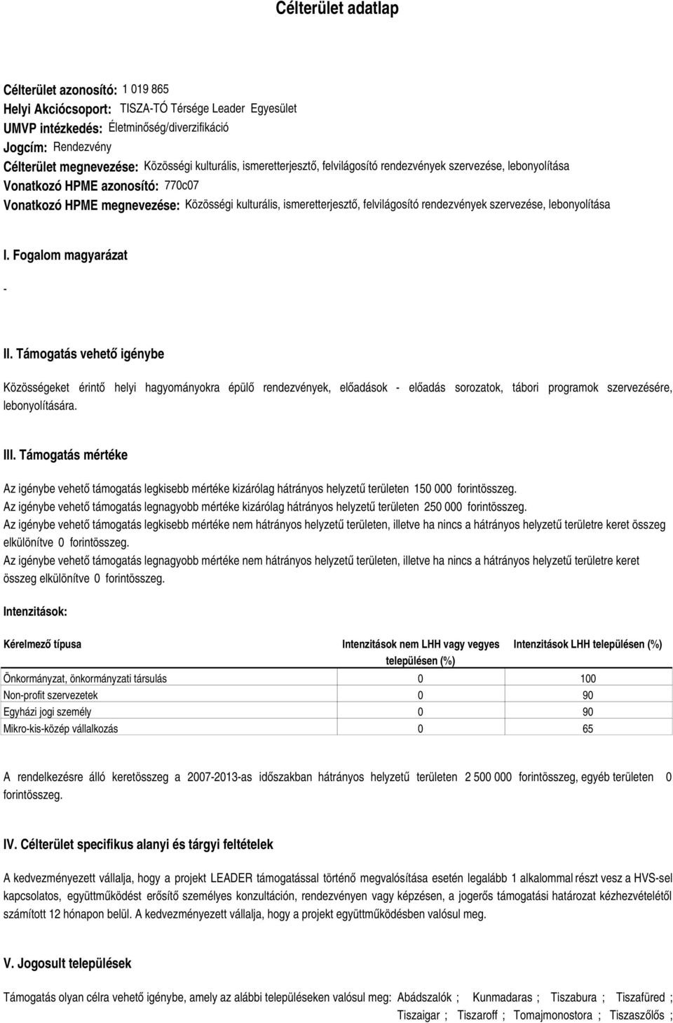 felvilágosító rendezvények szervezése, lebonyolítása I. Fogalom magyarázat - II.