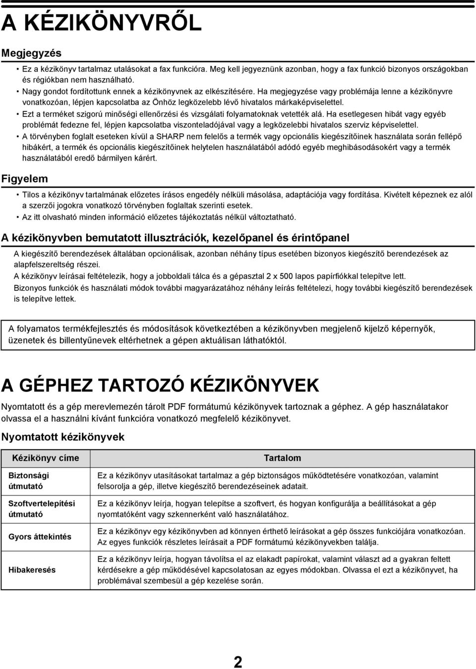 Ha megjegyzése vagy problémája lenne a kézikönyvre vonatkozóan, lépjen kapcsolatba az Önhöz legközelebb lévő hivatalos márkaképviselettel.