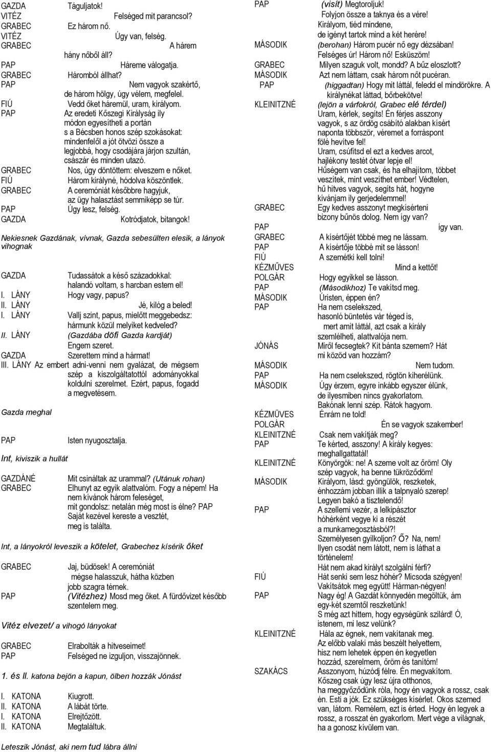 Az eredeti Kőszegi Királyság ily módon egyesítheti a portán s a Bécsben honos szép szokásokat: mindenfelől a jót ötvözi össze a legjobbá, hogy csodájára járjon szultán, császár és minden utazó.