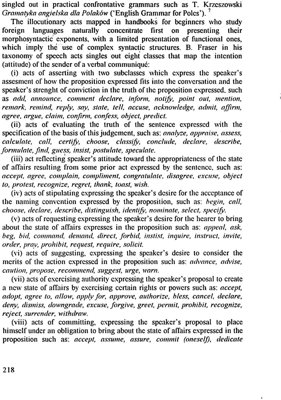 functional ones, which imply the use of complex syntactic structures. B.