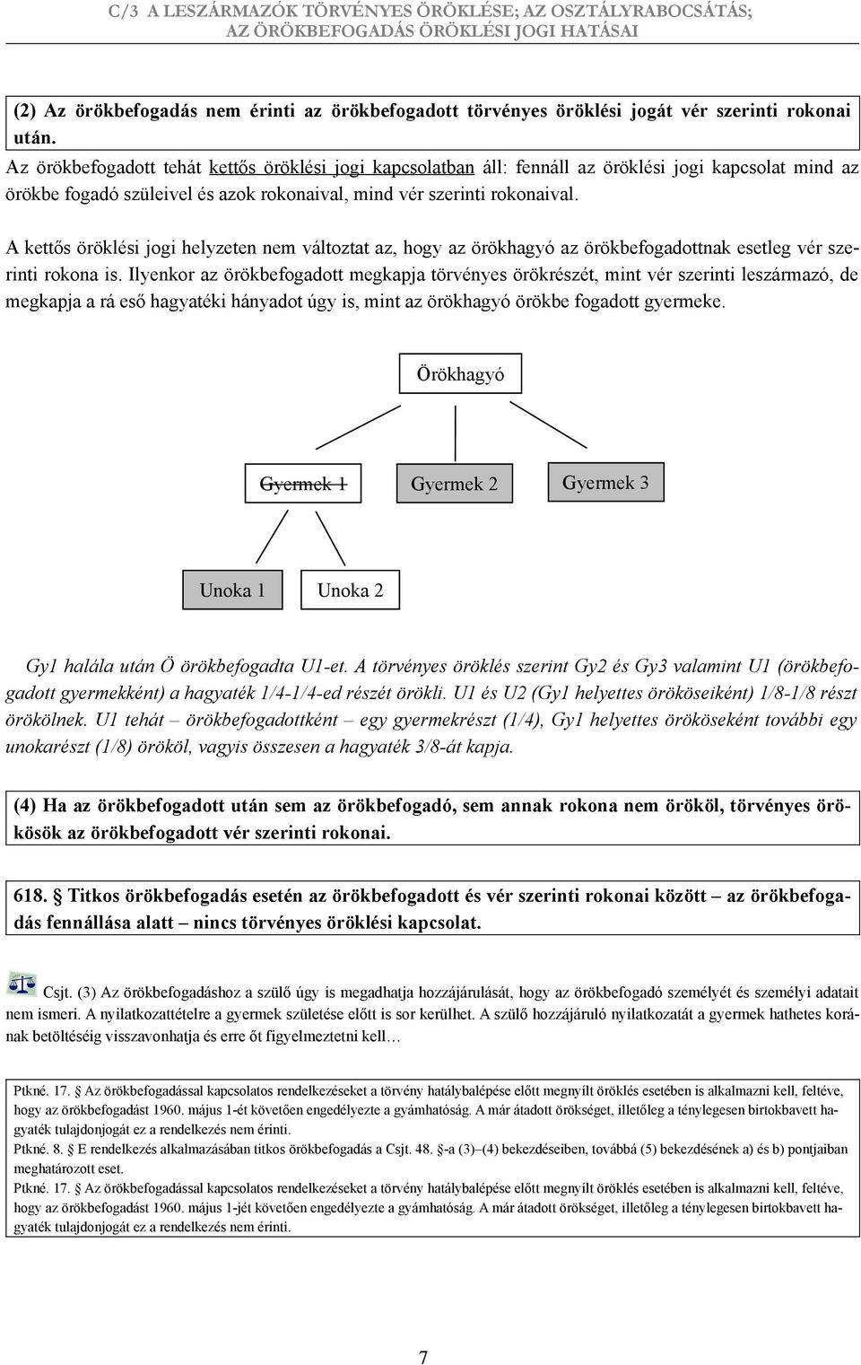 A kettős öröklési jogi helyzeten nem változtat az, hogy az örökhagyó az örökbefogadottnak esetleg vér szerinti rokona is.